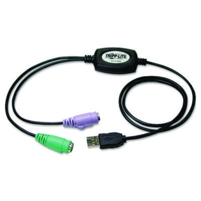 CABLE,ADAPT USB TO PS2,BK